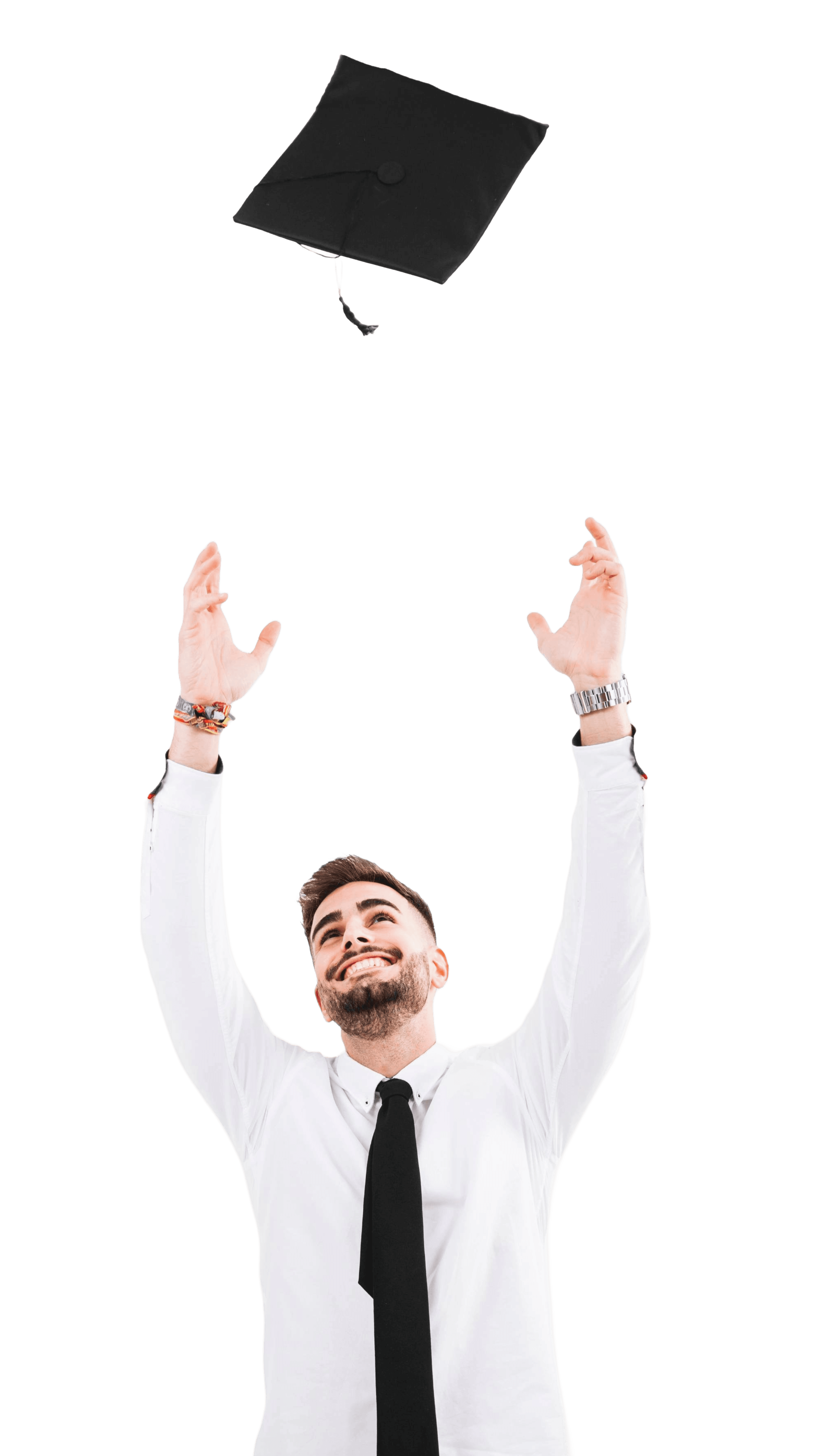 Graduate celebrating